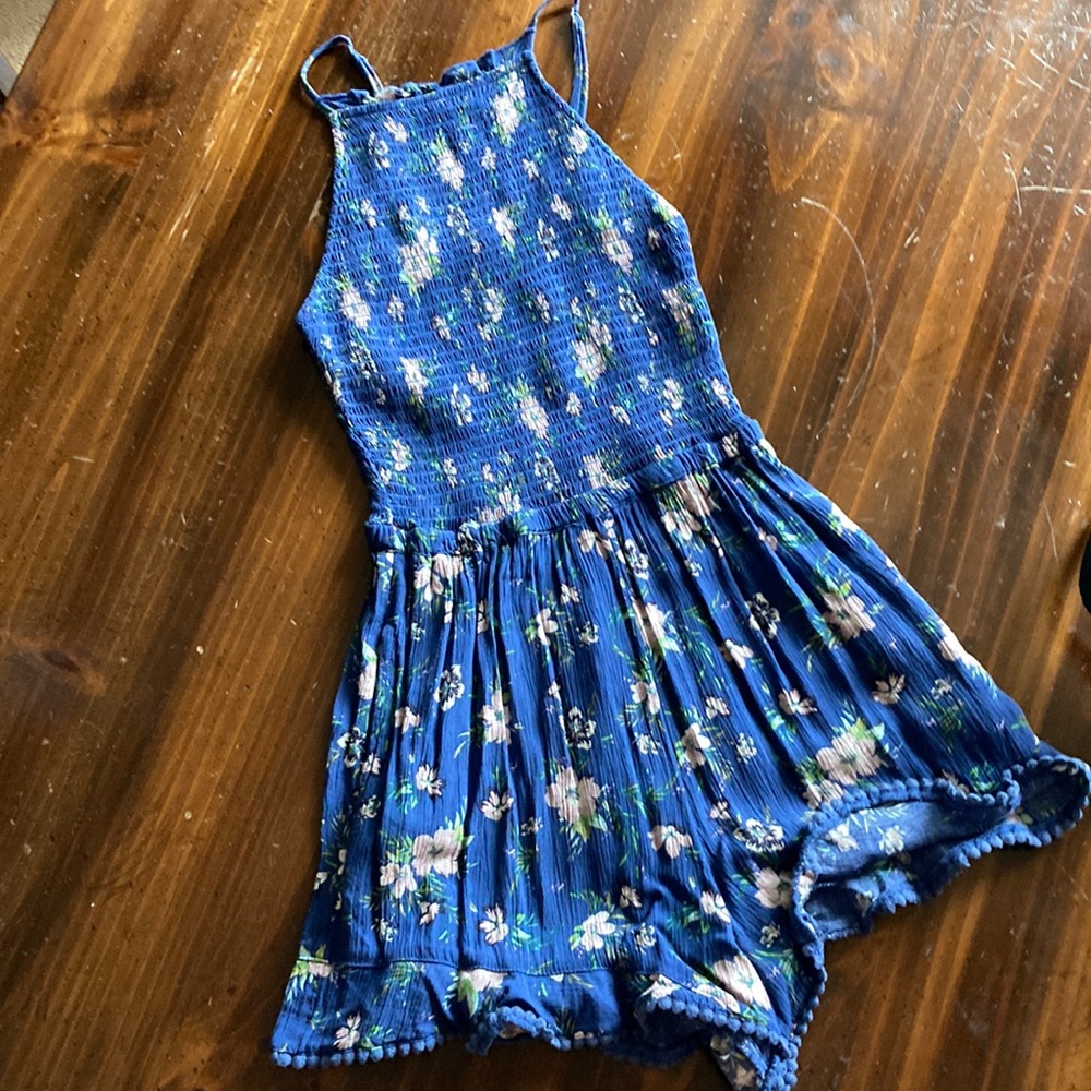 Blue American eagle romper